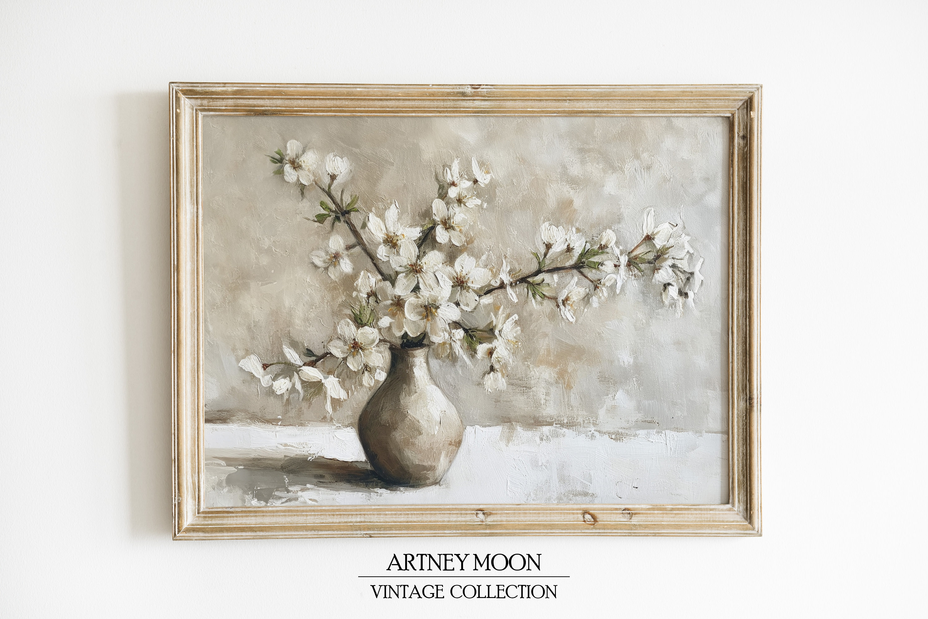 Peinture à L'Huile Florale Originale - Toile Tendue Main - Bouquet De Fleurs Jaunes Et Violettes - Tableau Décoratif Prêt à Accrocher Pour Salon