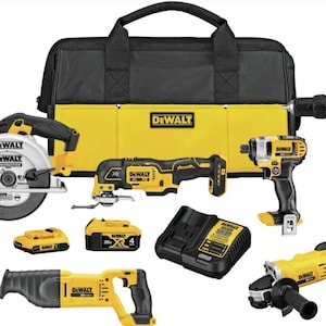 DEWALT 20V MAX Power Tool Combo Kit, 9-Tool Cordless Power Tool Set - 2 Battery Cordless Lithium Home Improvement Set