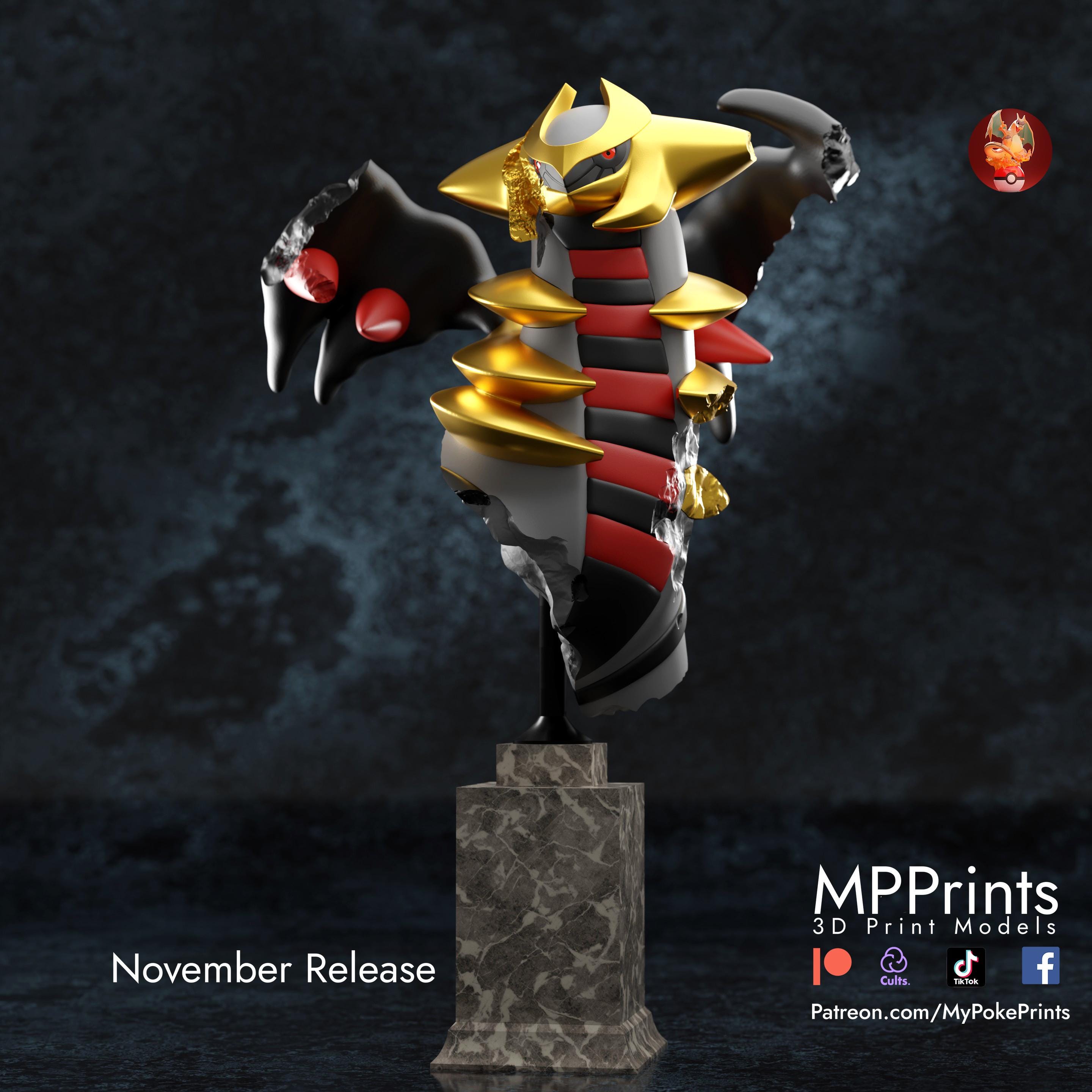 Legendary Pokemon Origins Full Series Platinum Giratina Statue