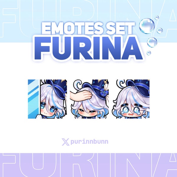 Genshin Impact | Furina Emotes | Focalors Emotes for Twitch, Discord and Youtube