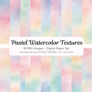 Pastel Watercolor, Pastel Digital Paper, Pastel Ombre Wallpaper, Pastel Gradient, Pastel Rainbow Paper, Pink Pastel Background