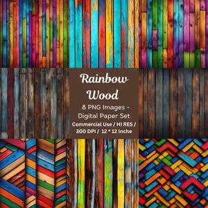 Papel digital de madera de colores, patrón de madera sin costuras, fondo de madera, textura de madera rústica, texturas de madera, textura de veta de madera, tablones de madera
