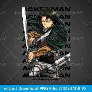 Levi Ackerman PNG Digital Download PNG