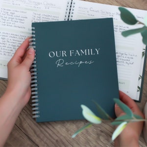 Blank Recipe Book To Write In Your Own Recipes DIY Family Cook Book Keepsake Journal Notebook Template Create Personalized Cookbook Heirloom