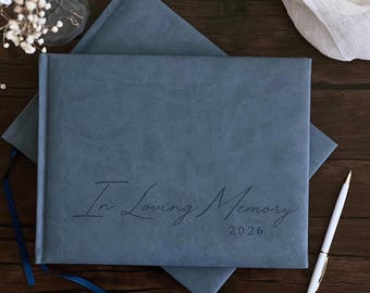 Funeral Guest Book Memorial Service Celebration of Life Guestbook In Loving Memory Guest Book Personalized 2026 Year Book of Condolences