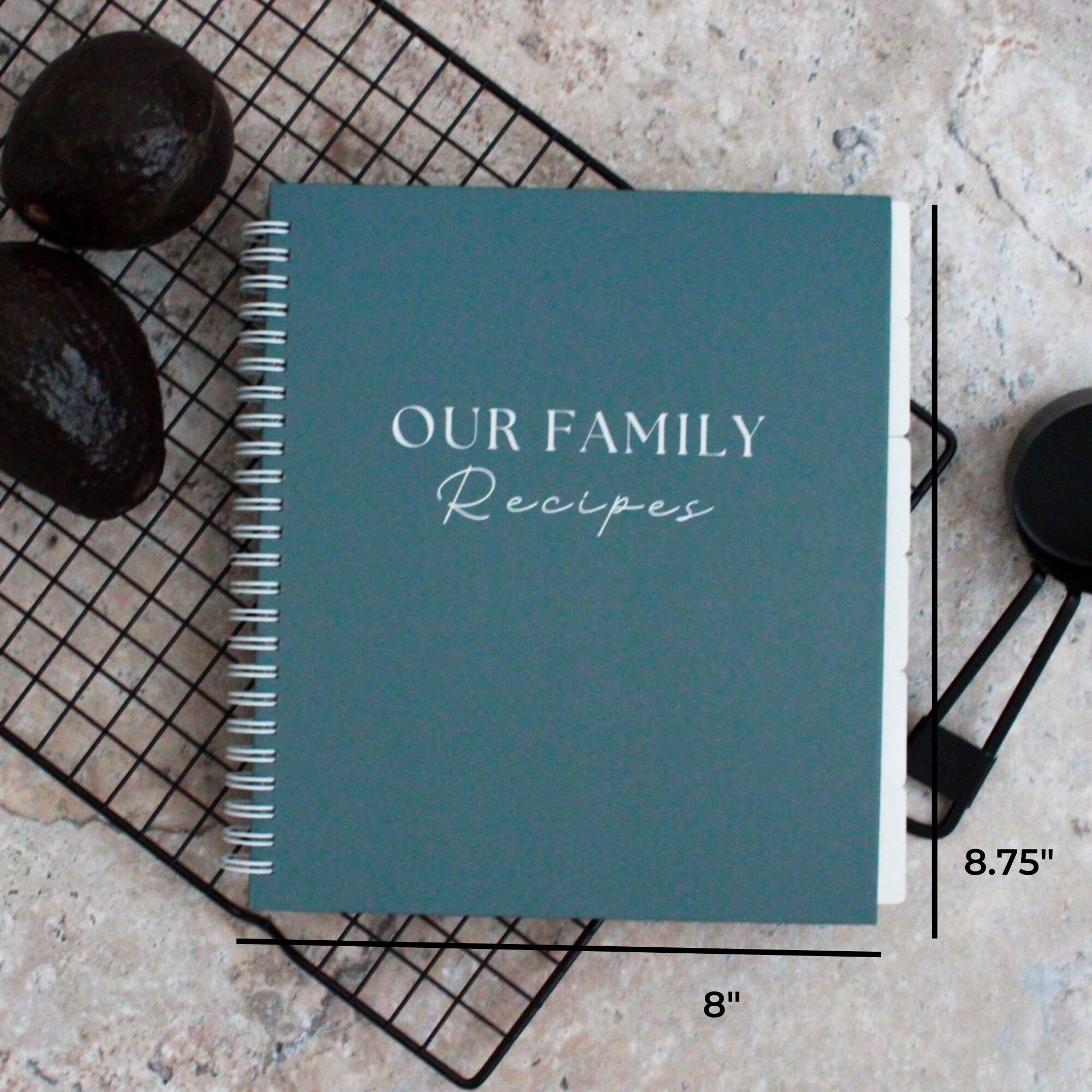 Uncoated Paper Cook Book Example Blank Recipe Book to Write in Your Own Recipes DIY Family Cook Book ...