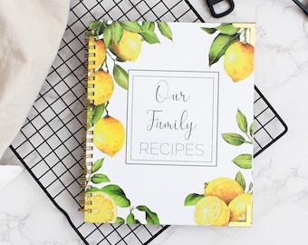Blank Recipe Book To Write In Your Own Recipes DIY Family Cook Book Keepsake Journal Notebook Template Create Personalized Cookbook Heirloom