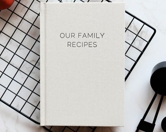 Blank Recipe Book To Write In Your Own Recipes DIY Family Cook Book Keepsake Journal Notebook Template Create Personalized Cookbook Heirloom