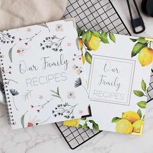 Blank Recipe Book To Write In Your Own Recipes DIY Family Cook Book Keepsake Journal Notebook Template Create Personalized Cookbook Heirloom