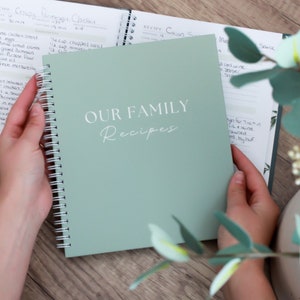Blank Recipe Book To Write In Your Own Recipes DIY Family Cook Book Keepsake Journal Notebook Template Create Personalized Cookbook Heirloom