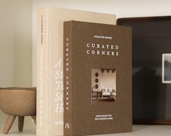 Decorative Books for Home Decor 2 Linen Fake Books for Decorating Bookshelf, Coffee Table, Shelves Faux Book Box for Decoration and Storage