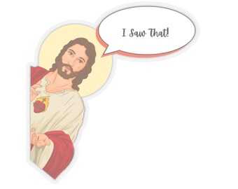 Jesus Humor Kiss-Cut Stickers