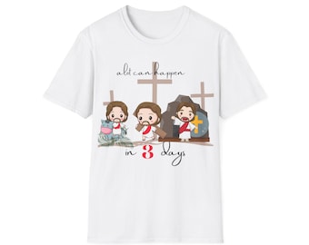 Maglietta unisex morbida con Gesù pasquale