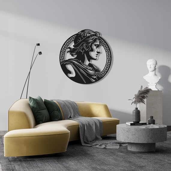 Julius Caesar Metal Wall Art: Ancient Rome Decor