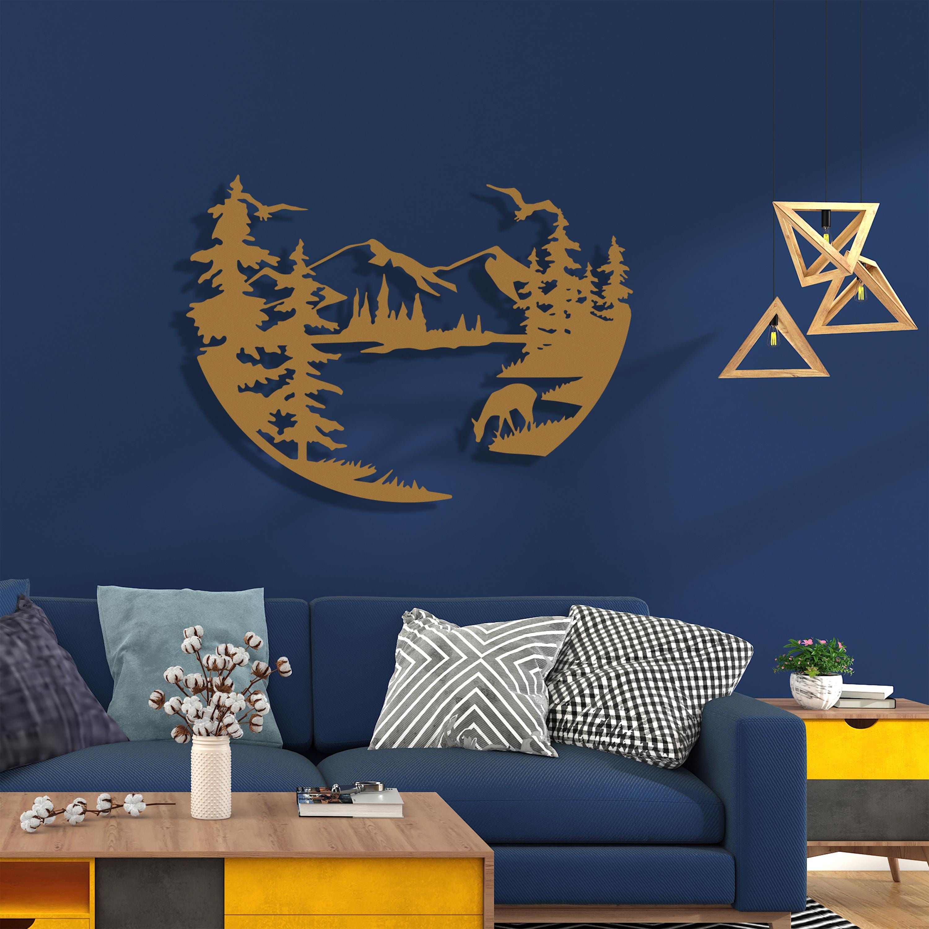 Wildlife Metal Wall Art: Mountain and Forest Wall Decor - Etsy