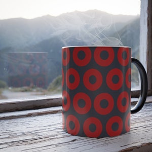 Donuts Pattern Color Morphing 11 0z Mug, phish pattern mug, phish donuts mug