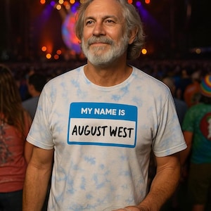 GD Tie Dye Shirt, My Name is August West Tie-Dye T-Shirt