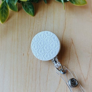 The Outline Badge Reel: Handmade & Customizable Clay Badge Reel