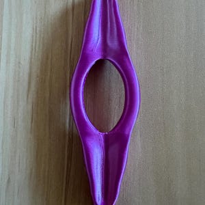 Magenta double pen in silk filament