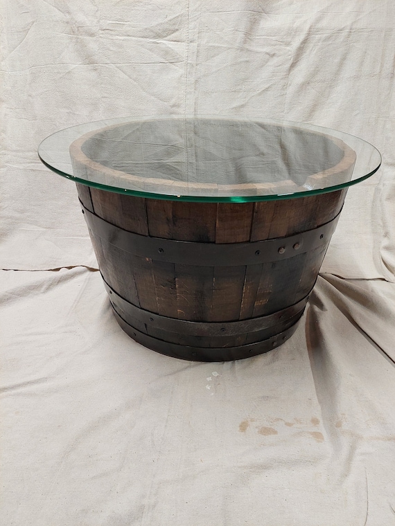 Bourbon Barrel Half Round Coffee Table