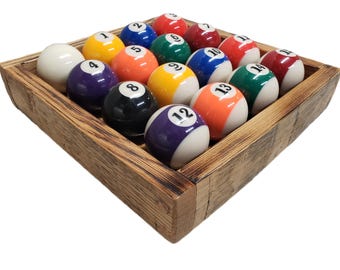 Barrel Stave Billiard Ball Storage Tray