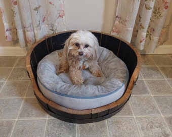 Bourbon Barrel Dog Bed