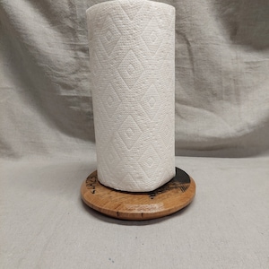 Bourbon Barrel Paper Towel Rack / Holder