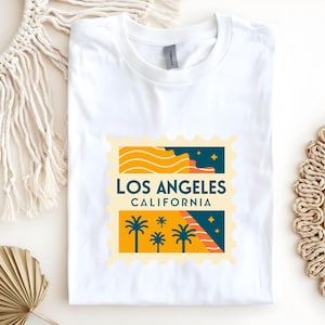 Los Angeles T-Shirt – Retro California Tee, West Coast Graphic Shirt, Unisex Summer Top, LA Travel Souvenir Shirt