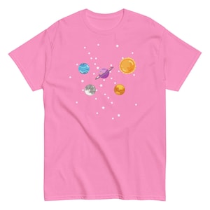 Solar System Planet T-Shirt – Space Aesthetic Tee with All Planets – Astronomy Gift Unisex Shirt