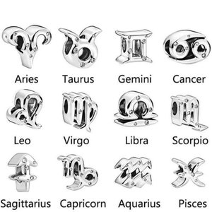 Amuleto de signo de estrella apto para pulsera Pandora de plata de ley 925 imagen 1