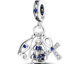 パンドラブレスレットに合う、エジプトの守護チャーム 925