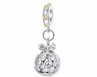 Mera Mera no Mi Devil Fruit Charm | Sterling Silver Flame Pendant