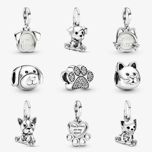 dog charm fit for Pandora Bracelet 925 sterling silver, pet charm