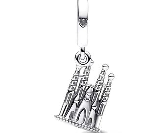 Sagrada Familia cham fit for Pandora bracelet, famous building charm Genuine 925 sterling silver