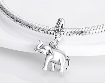 silver Elephant charm fit for Pandora Bracelet 925 sterling silver, animal charm