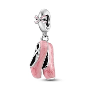 Balettskor berlock 925 sterlingsilver passar för europeiskt silverarmband,