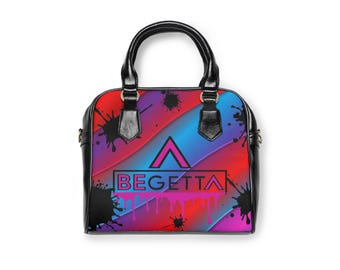 バッグ CHALLENGER / PAINTED SHOULDER BAG Leather Shoulder Bag Paint Themed Purse Paint Splash Purse
