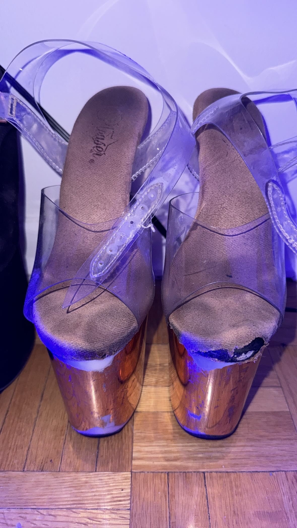 Used pleaser best sale shoes