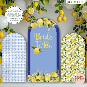 BIG BACKDROPS Lemon Theme Bridal Shower Party Lemon Market Fruit Bridal Party Decor Lemon Cutout Life Size Cutouts Lemon Standee Bride To Be