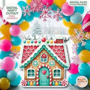 BIG CUTOUT Christmas Prop Gingerbread House Cutout Christmas Decorations Christmas Gingerbread House Cutout Christmas Decor Life Size Cutout