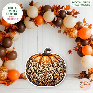 BIG CUTOUT Fall Pumpkin Prop Cutout Fall Decorations Halloween Decorations Pumpkin Cutout Fall Festival Decor Life Size Cutout Pumpkin Party