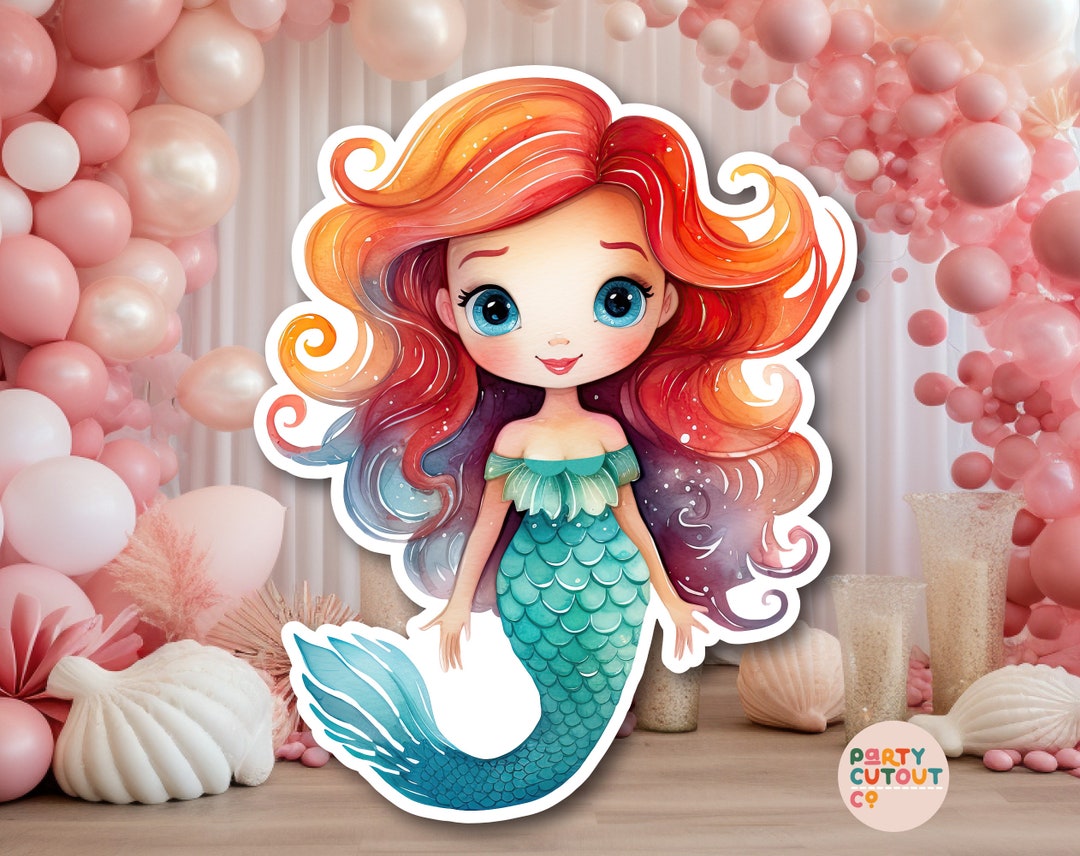 BIG CUTOUT Aqua Mermaid Cutout Mermaid Party Mermaid Decoration Under the Ocean Party Decor BIG CUTOUT Aqua Mermaid Cutout Mermaid Party Mermaid Decoration Under the Ocean Party Decor