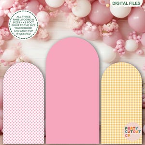 BIG BACKDROP Gingham Wall Prop Pink Backboard Gingham Photo Backdrop Arch Board Small Checks Board Pink Checkers Party Prop Pink Pattern