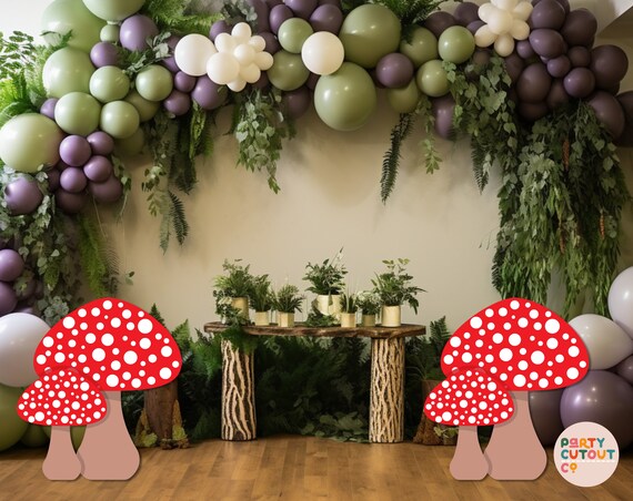 "You Take Up So Mushroom In My Heart" Banner - Red & White Mushroom Party Decor For Birthdays & Anniversaries - View #10