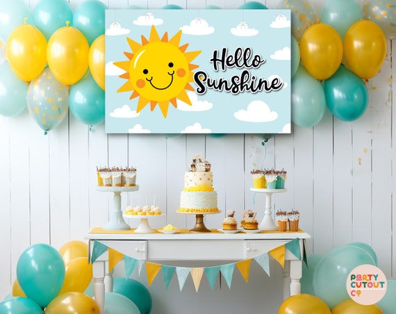 Geburtstags-Banner 'You Are My Sunshine' – Für Den 1. Geburtstag, Hochstuhl-Banner, Partydeko Für Mädchen