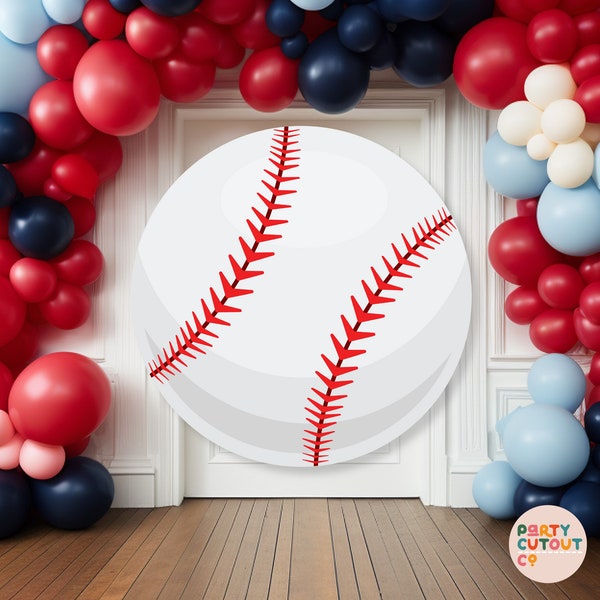 BIG CUTOUT, Baseball Party, Baseball Decoration, Baseball Cutout, Baseball Prop, Baseball Sign, Large Baseball Sport Decor, Life Size Cutout