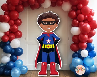BIG CUTOUT Super Hero Party Super Hero Cutout Prop Super Hero Boy Cutout Superhero Party Superhero Party Decor Life Size Cutout