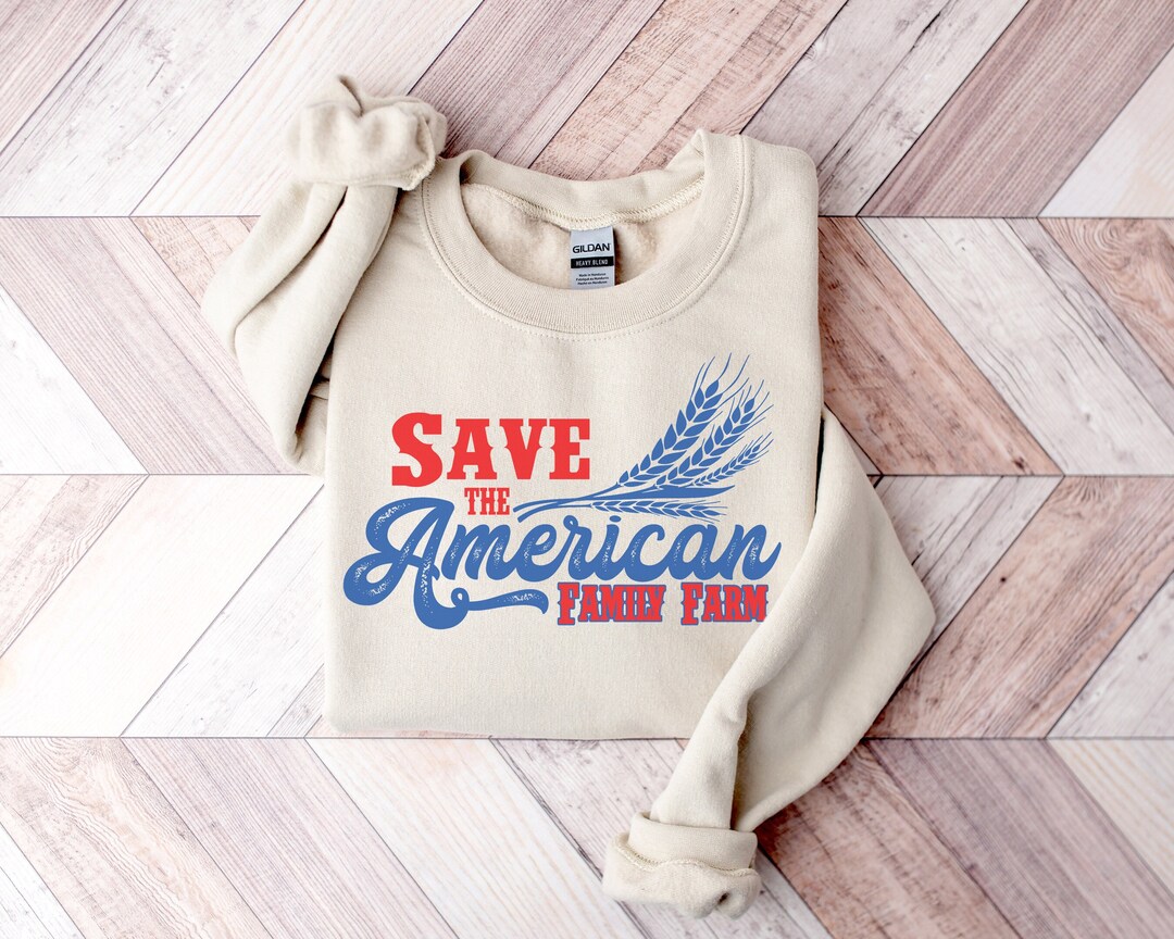 American Farm Crew Neck Sweatshirt, Save the American Farm, Farming