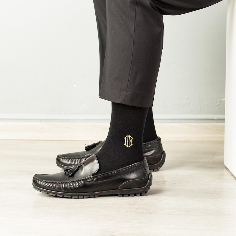 Custom Embroidered Bamboo Groomsmen Socks, Monogrammed Socks, Personalized  Wedding Proposal