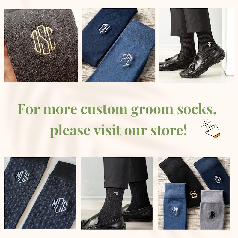 Custom Embroidered Bamboo Groomsmen Socks, Personalized Monogram Gift Socks for Men, Groomsman Proposal Socks, Best Man Wedding Dress Socks